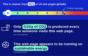 image test emission carbone par le web site carbon pour le site web écoresponsable du cabinet Lexliger